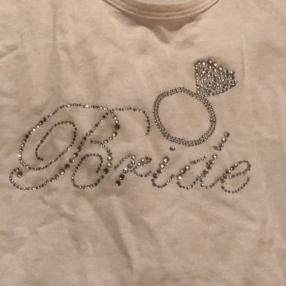 NWT.  Rhinestone  Bride tank top. 👰🏻